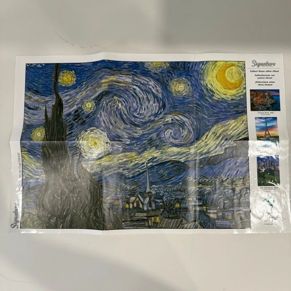 Buffalo Starry Night Vincent Van Gogh Signature Collection Matte Finish Puzzle